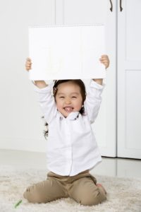 A portrait of a Happy Asian Family