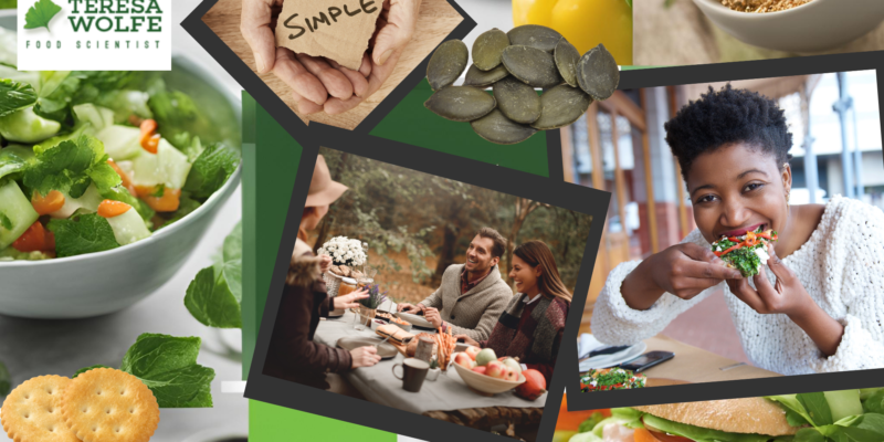 Various food choices symbolizing different eating styles