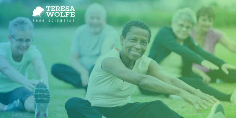 Seniors doing outdoor yoga embodying the joy of being ageles.