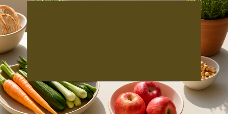 Nourishing meal symbolizing eating for energy and the planet.